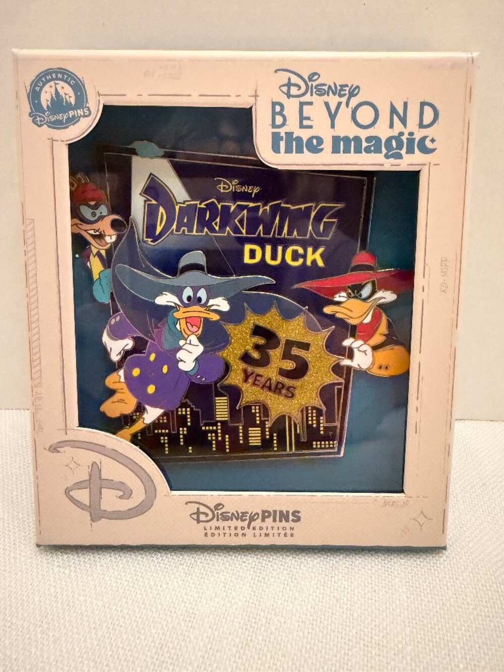 New 2026 Disney D23 Expo Exclusive Limited Edition LE 800 Darkwing Duck 35th Pin